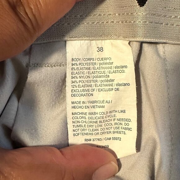 Callaway Men's White/Gray Plaid Shorts Size 38 - Picture 8 of 8